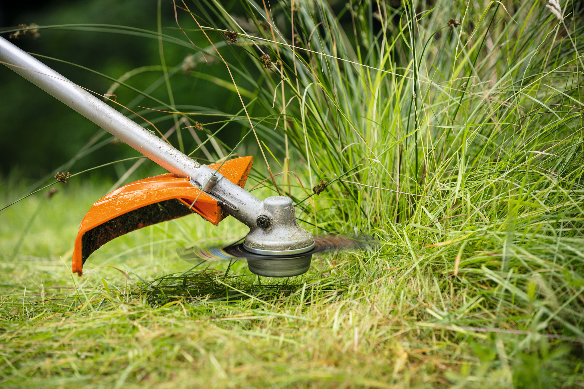 Stihl FS-KM GrassCut 230-2 Sense mäht dichtes Gras