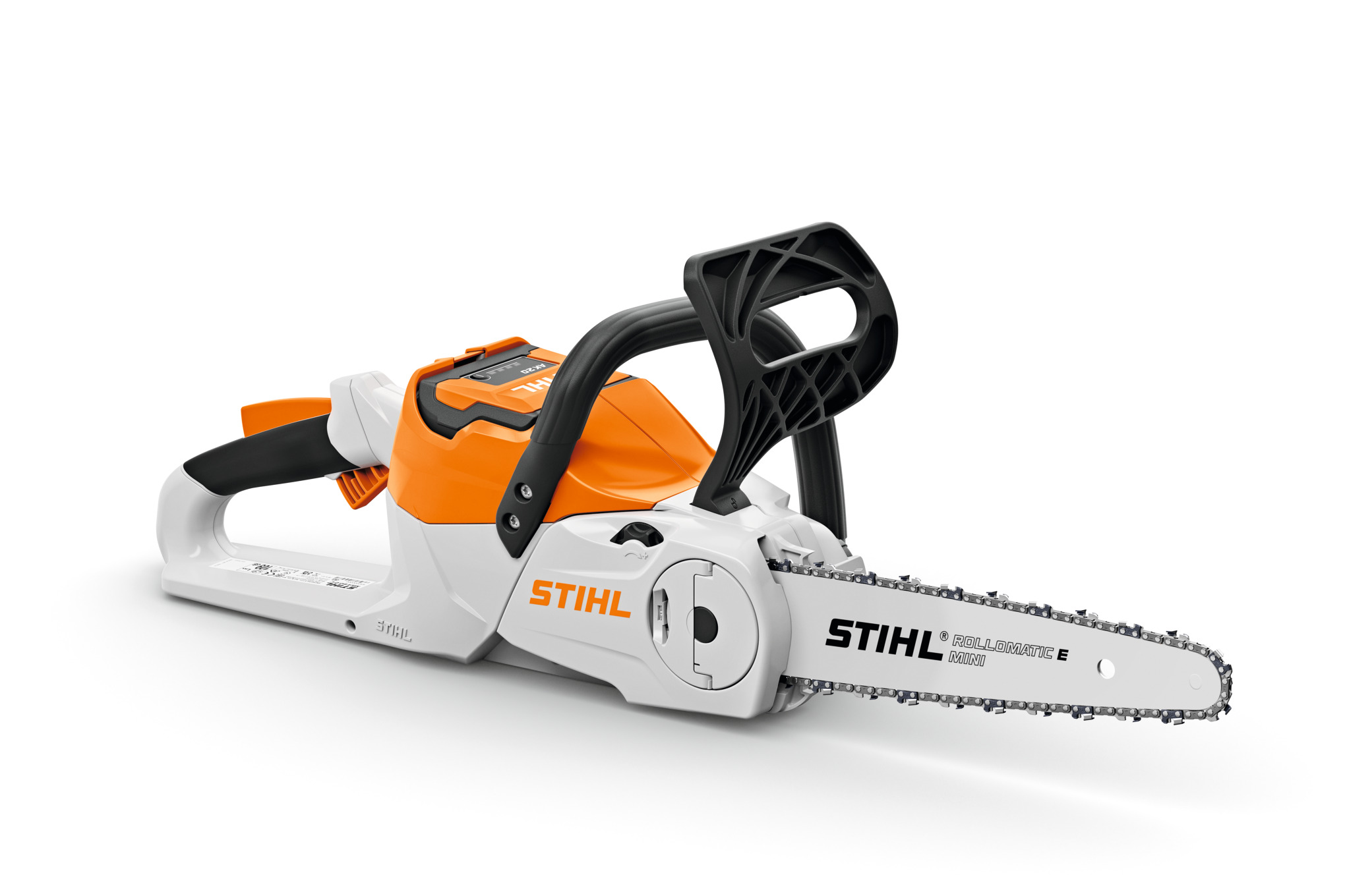 STIHL MSA 60 C-B Akku-Kettensäge auf weißem Hintergrund