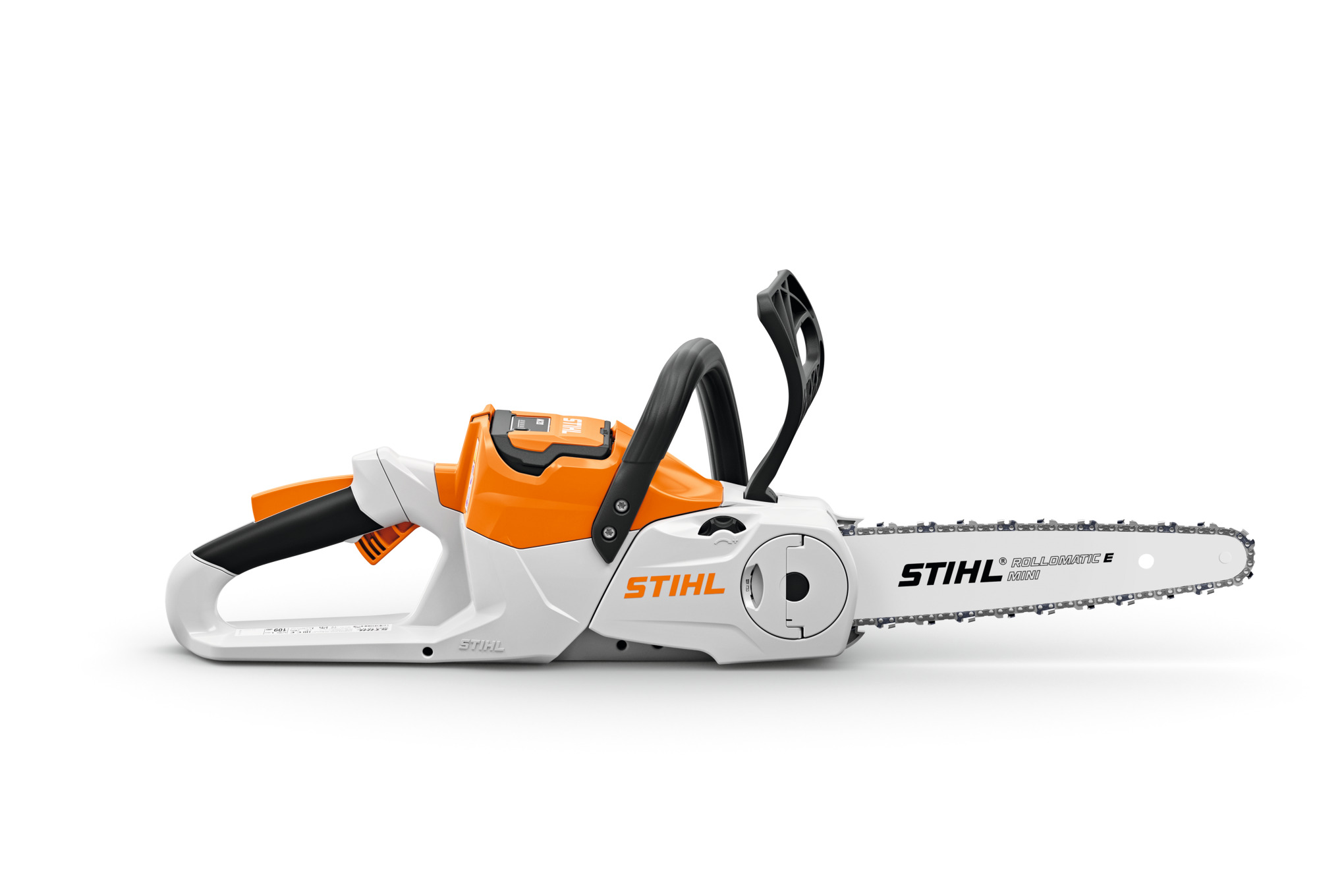 STIHL MSA 70 C-B Akku-Motorsäge auf weißem Hintergrund