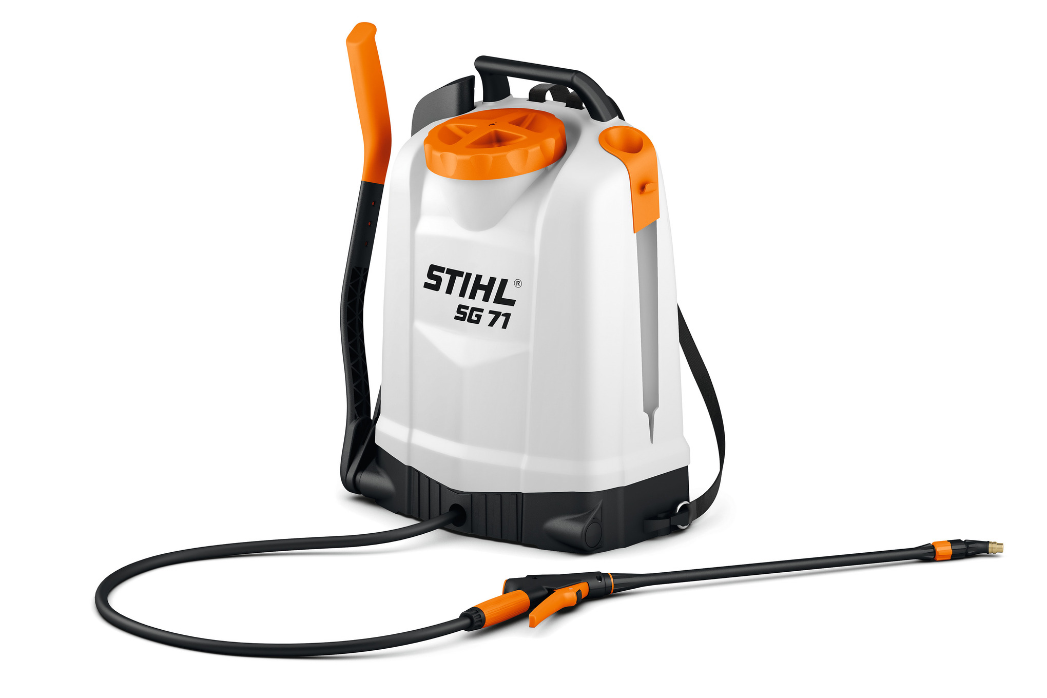 Stihl SG 71 rückentragbares Spritzgerät mit transparentem Tank und ergonomischem Design