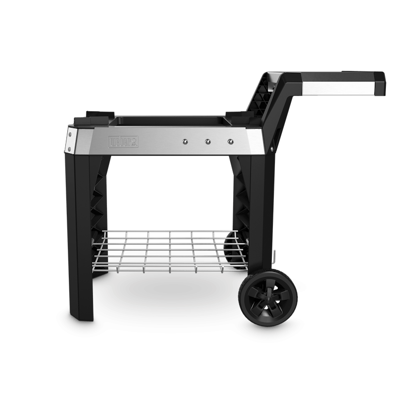 Weber Rollwagen Pulse 1000 und 2000 mit Seitentisch und Stauraum
