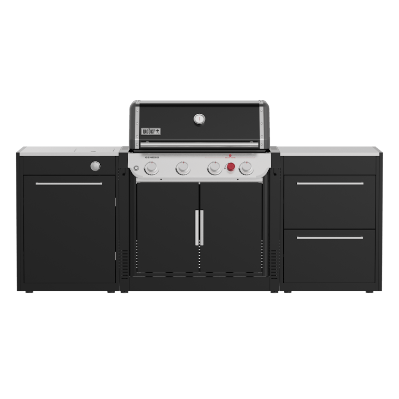 Weber BBQ Kitchen Gas 231 Set für Genesis mit Gasgrill und Seitenteilen