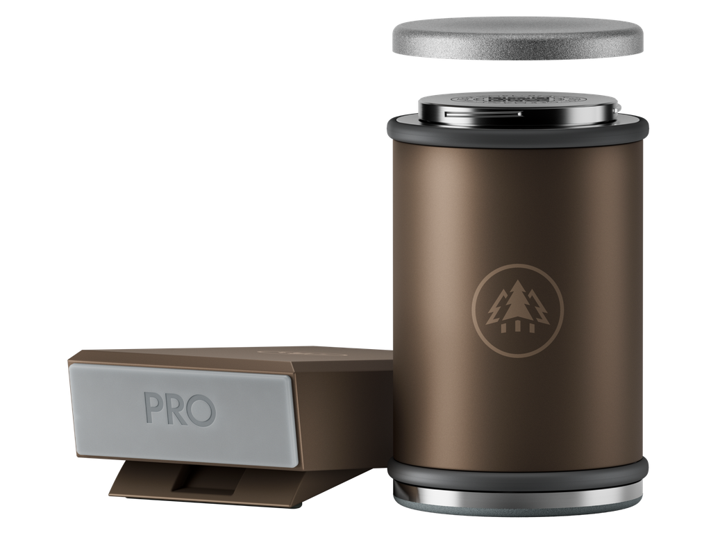 HORL 3 Pro Rollschleifer in Braun mit Schleiflehre und Logo
