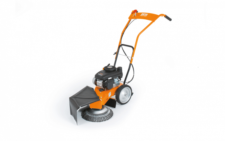 AS 30 WeedHex 140 Wildkrautentfernungsmaschine in Orange mit großer Bürste und Motor