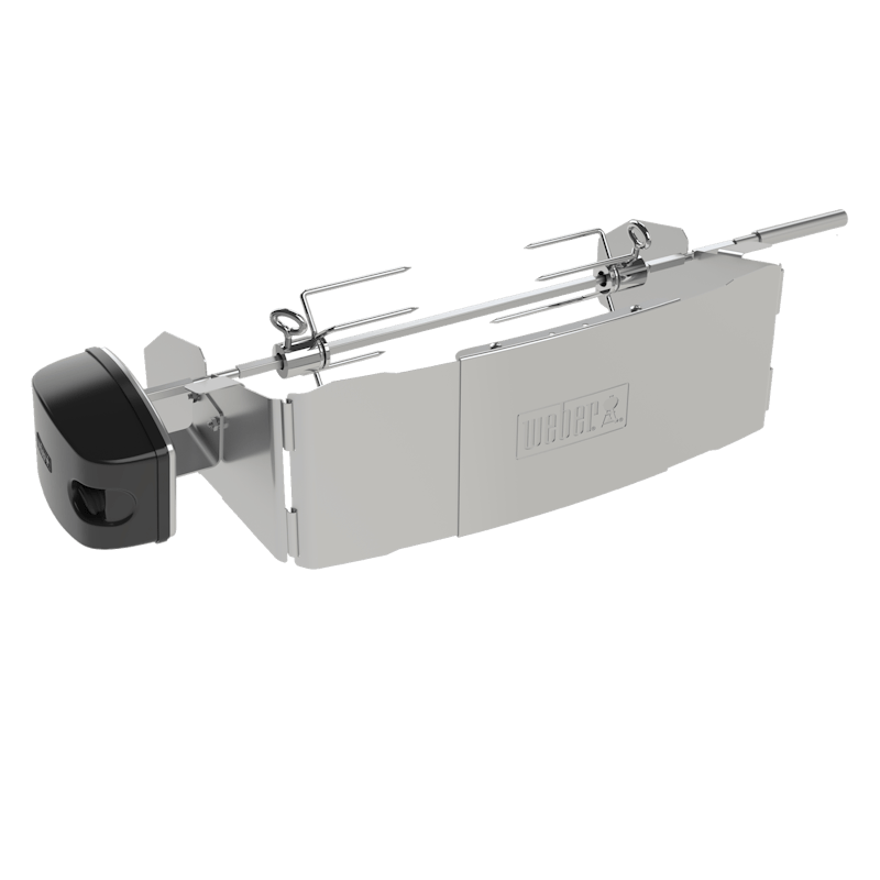 Weber Drehspieß für Pulse 1000 und 2000 mit automatischem Motor und Metallspieß