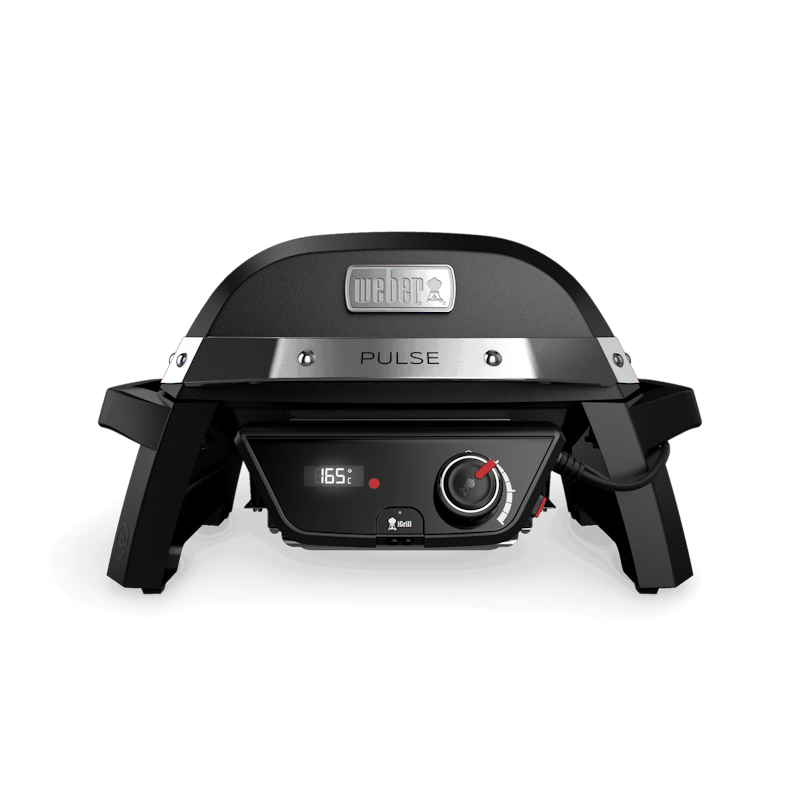 Weber PULSE 1000 Elektrogrill in Schwarz mit digitaler Temperaturanzeige