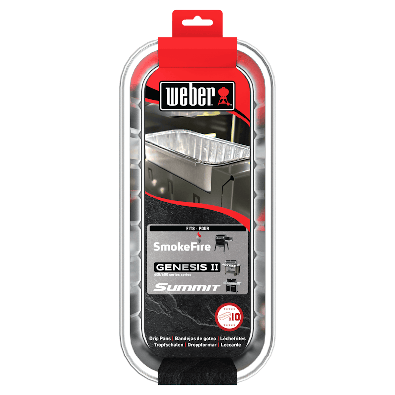 Verpackung von Weber Alu-Tropfschalen für SmokeFire und Summit Grills