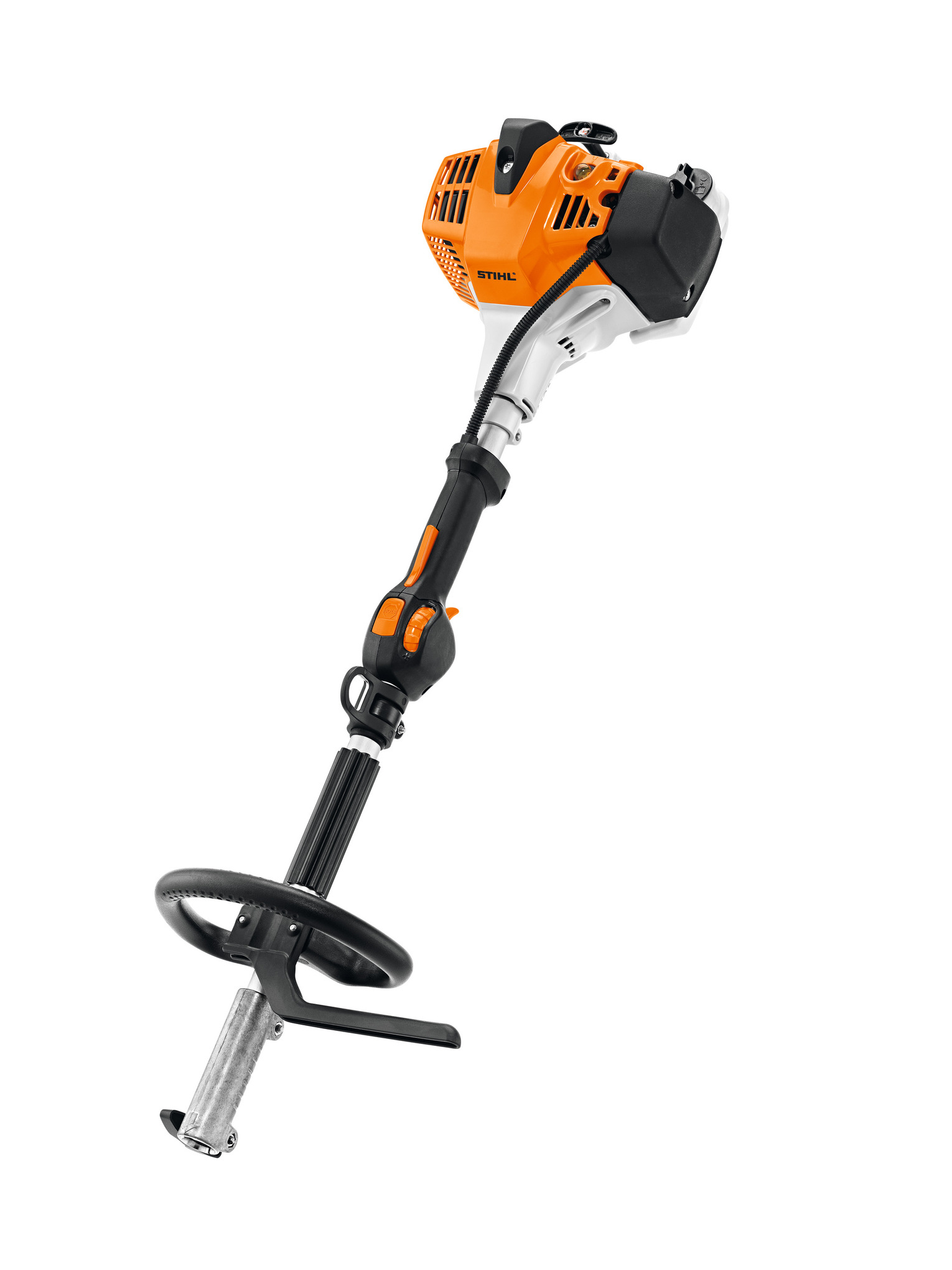 Stihl KM 94 RC-E KombiMotor auf weißem Hintergrund für professionelle Gartenpflege