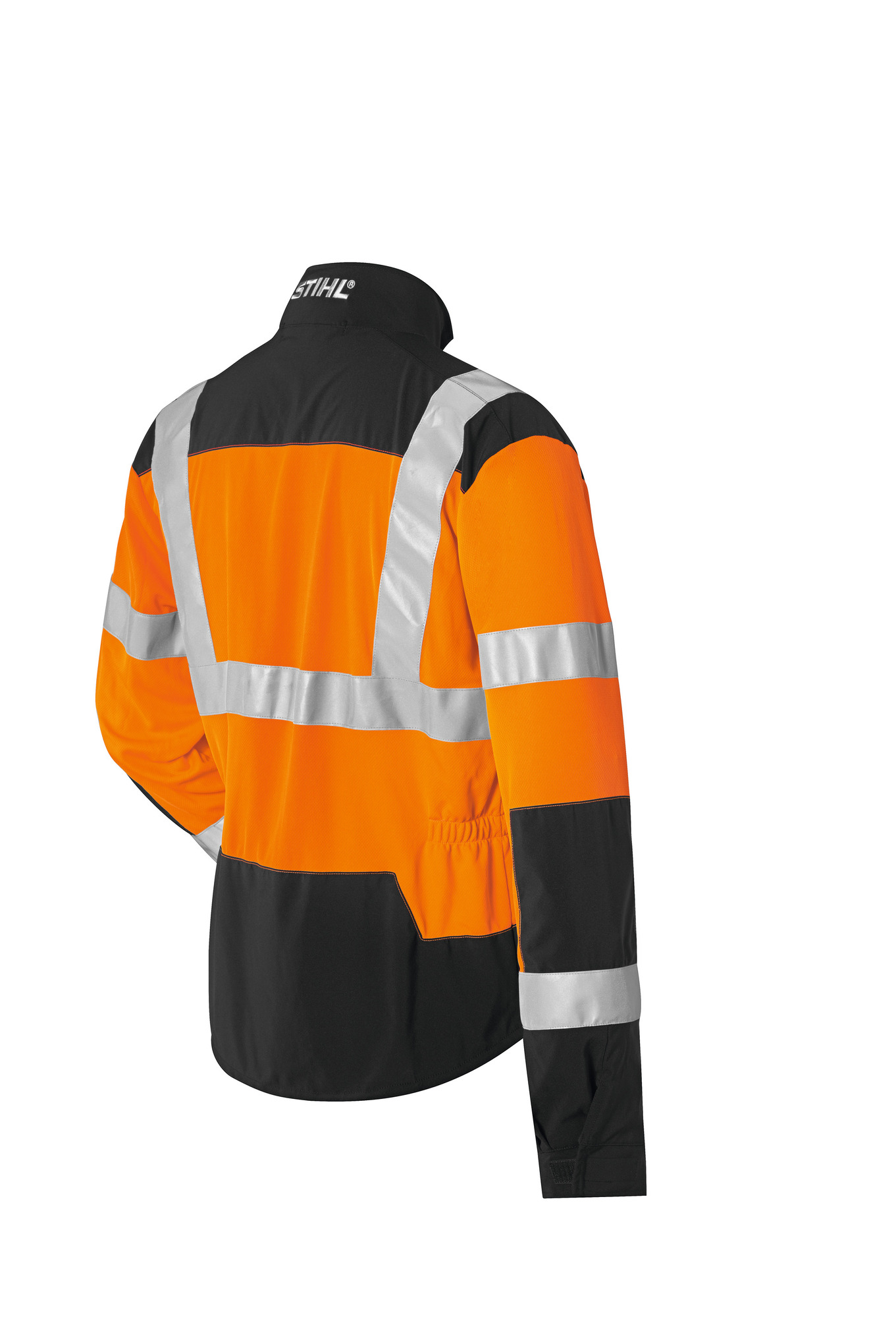 Stihl Warnschutzjacke Vent Gr XS von hinten mit reflektierenden Streifen