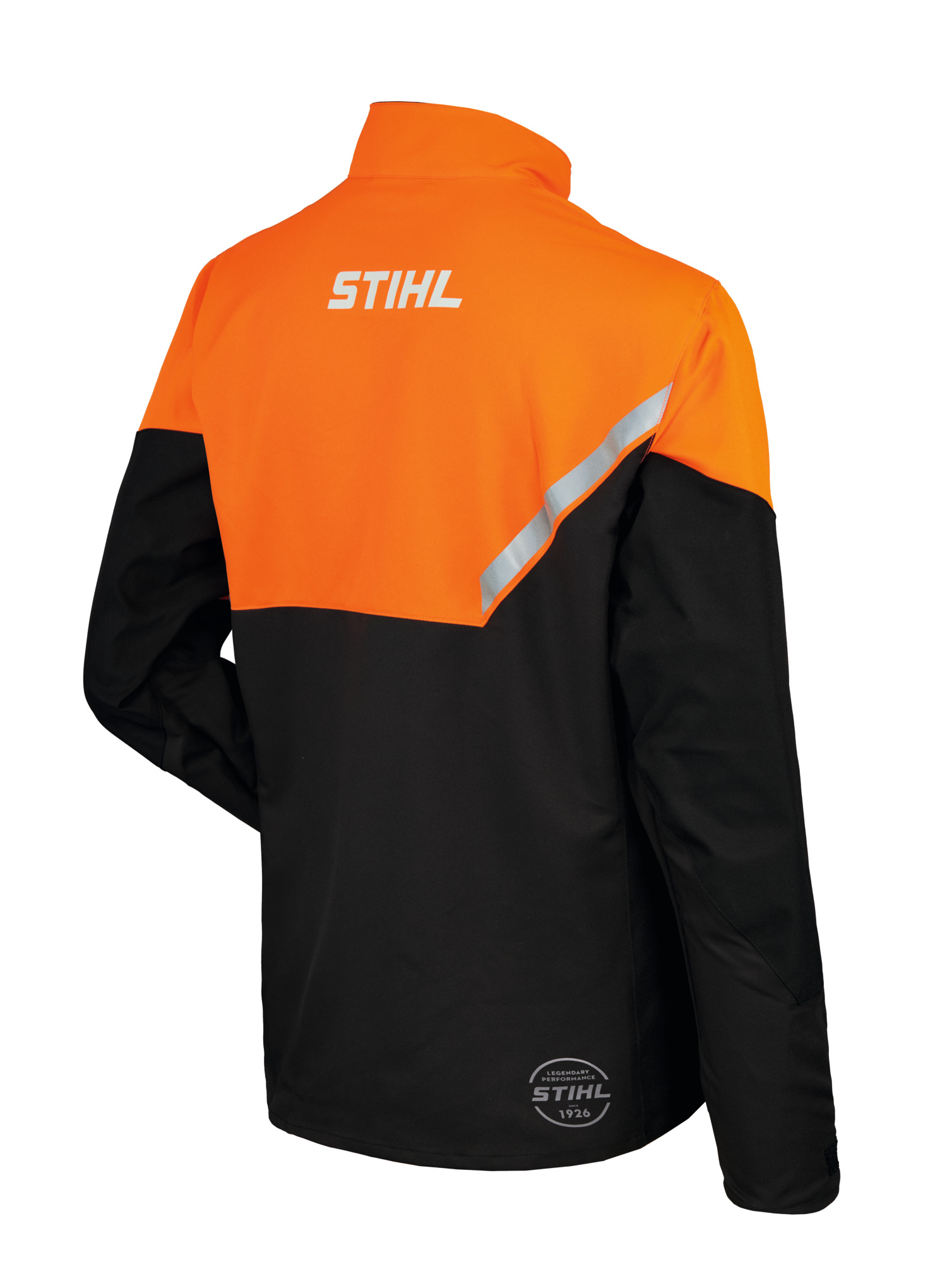 STIHL FUNCTION Core Arbeitsjacke in Warnorange und Schwarz mit reflektierenden Streifen