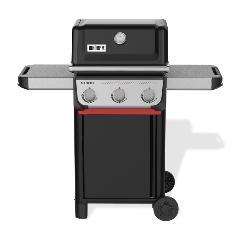 Weber SPIRIT E-310 Gasgrill in Schwarz mit drei Brennern und Seitentischen