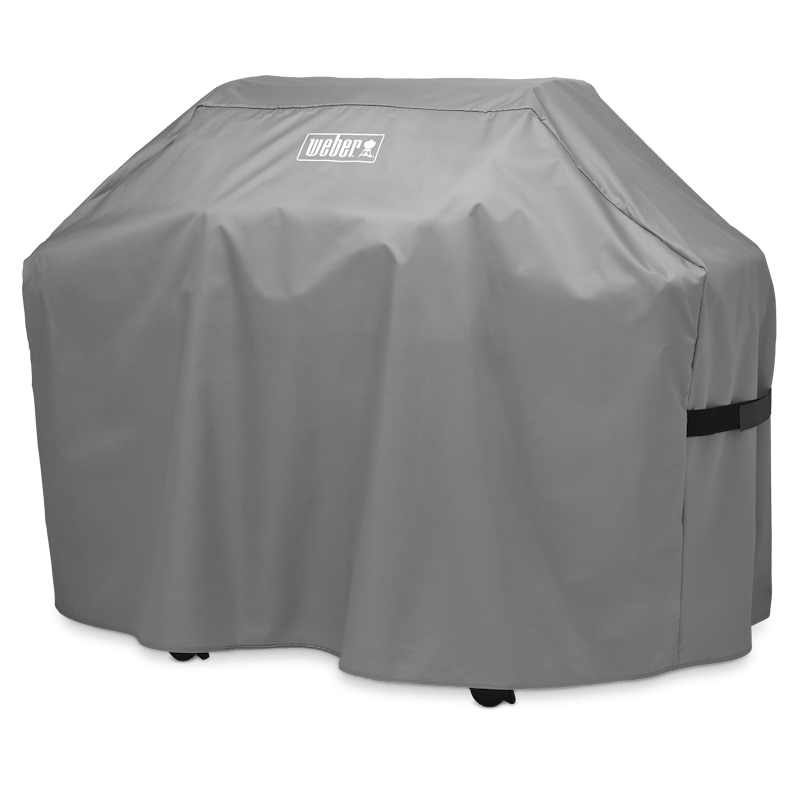 Weber Abdeckhaube Standard für Genesis II 300-Serie in Grau mit Klettbändern
