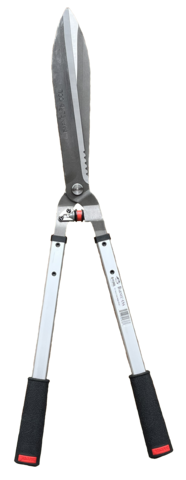 Handheckenschere mit Carbonstahl-Klingen und ergonomischen Aluminiumgriffen