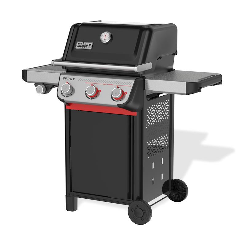Weber SPIRIT E-335 GBS Gasgrill in Schwarz mit drei Brennern und Seitentischen