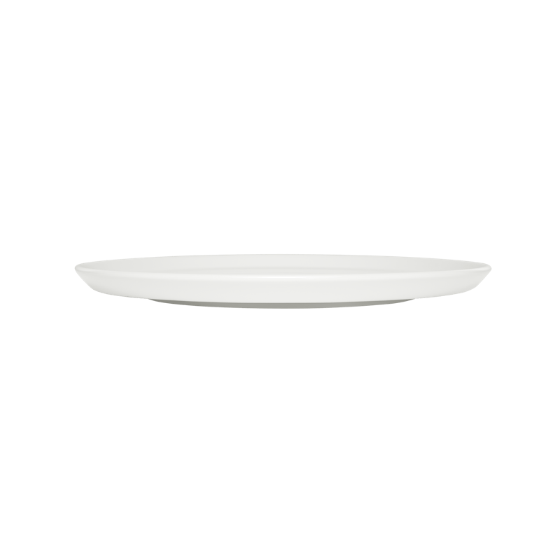 Weißer Porzellan-Speiseteller von Weber, 27.5 cm Durchmesser