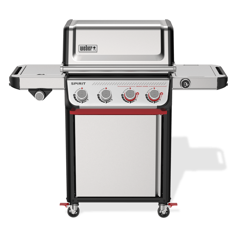 Weber SPIRIT SP-435 GBS Gasgrill in Edelstahl mit vier Brennern und Seitenbrenner