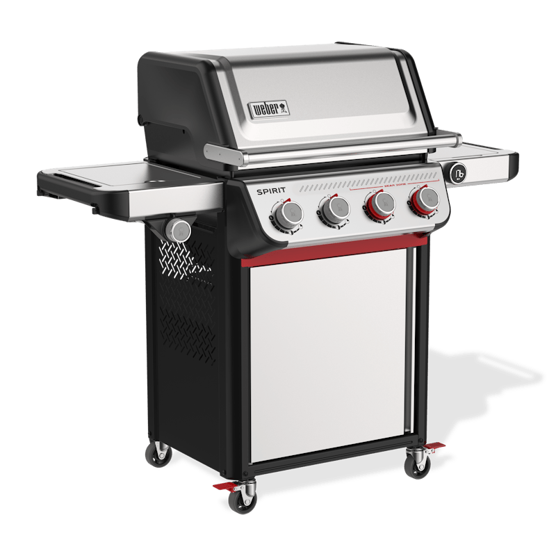 Weber SPIRIT SP-435 GBS Gasgrill in Edelstahl mit vier Brennern und Seitenbrenner