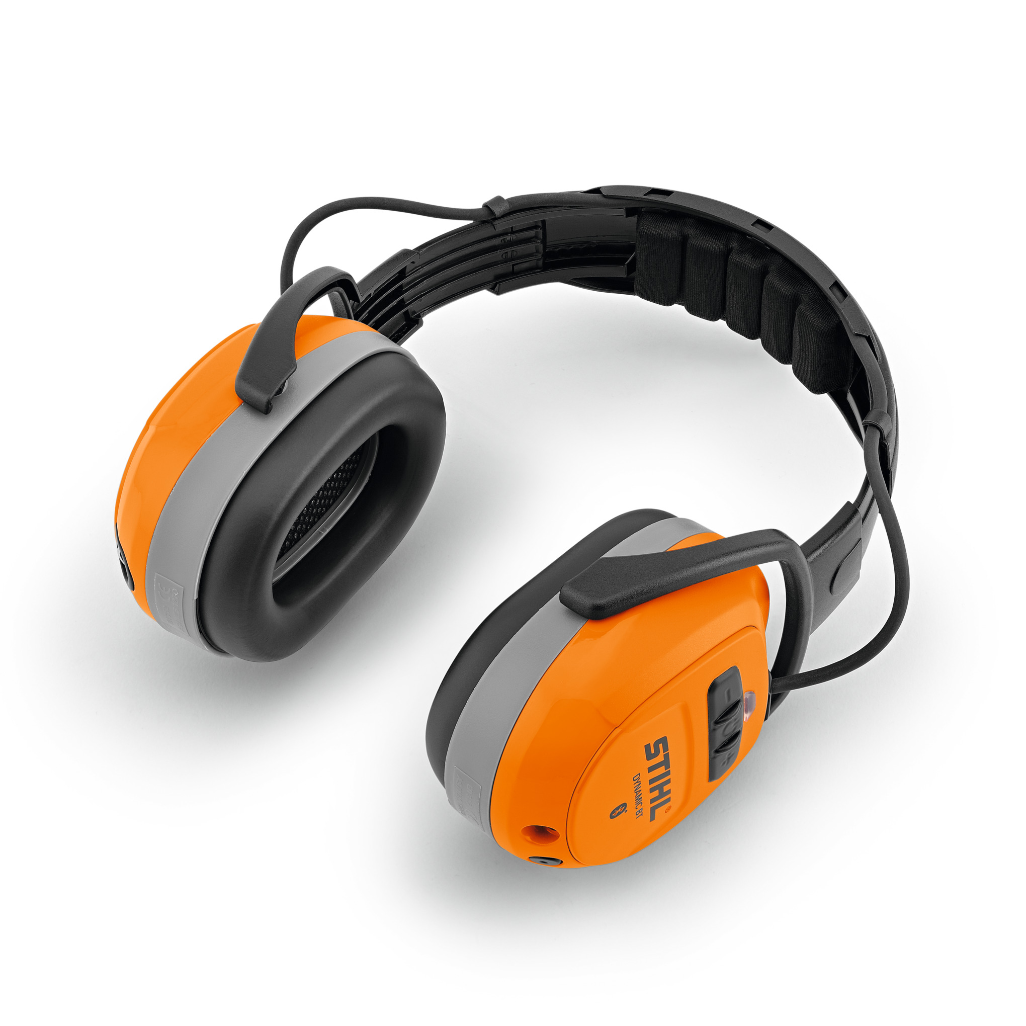 STIHL Gehörschutzbügel DYNAMIC Sound in Orange und Schwarz mit Bluetooth-Funktion
