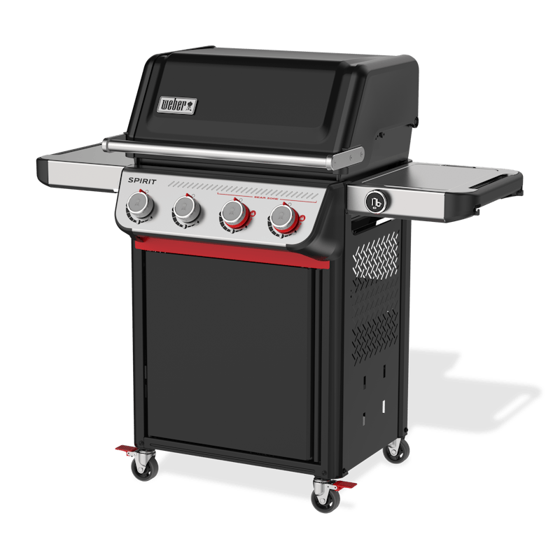 Weber SPIRIT EP-425 GBS Gasgrill in Schwarz mit vier Brennern und digitaler Temperaturanzeige