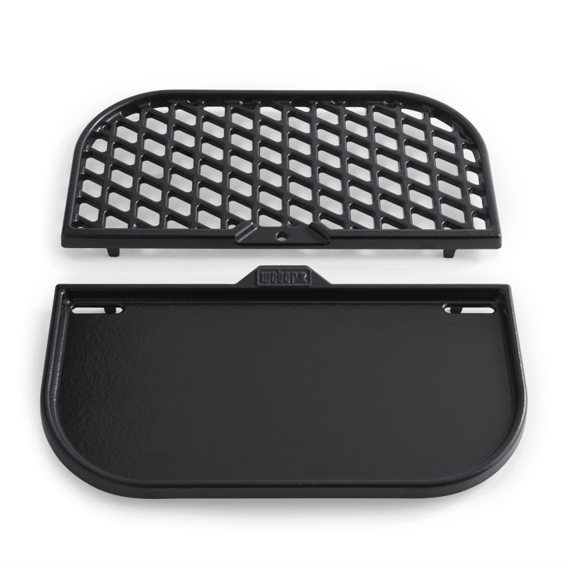 Weber 2in1 Sear Grate und Grillplatte aus Gusseisen für Gourmet BBQ System