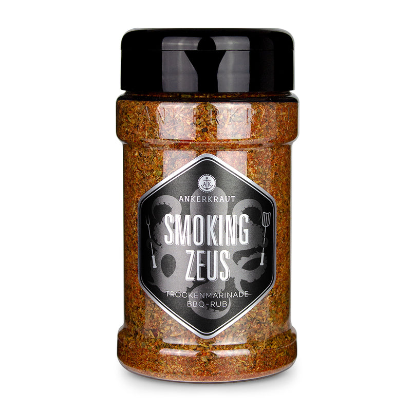 Glasbehälter mit Ankerkraut Smoking Zeus Gewürzmischung