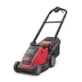 Toro eL36PST Akku-Rasenmäher in Rot mit ergonomischem Griff und robusten Rädern