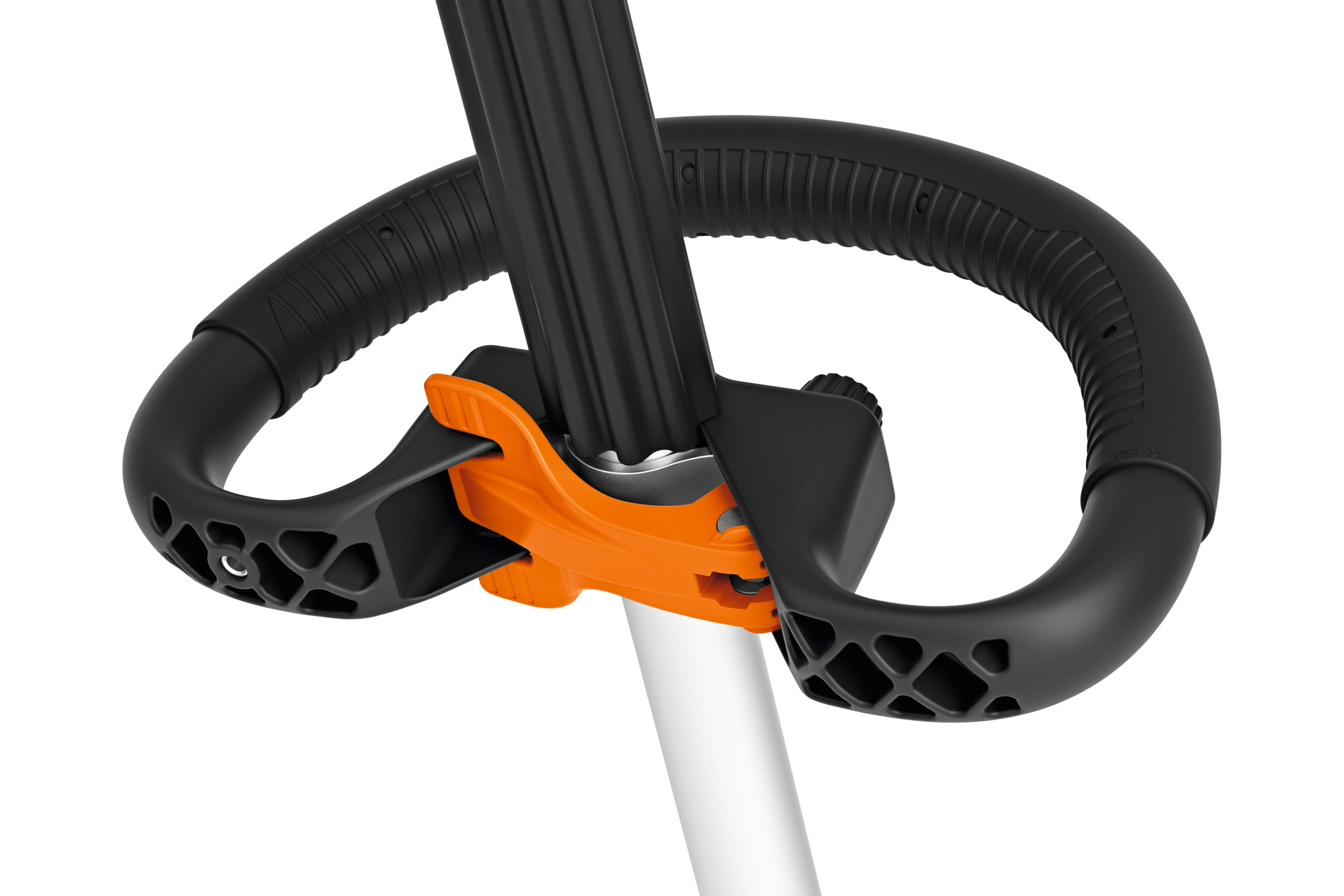 Detailansicht des ergonomischen Griffs der STIHL FSA 70 R Akku-Motorsense