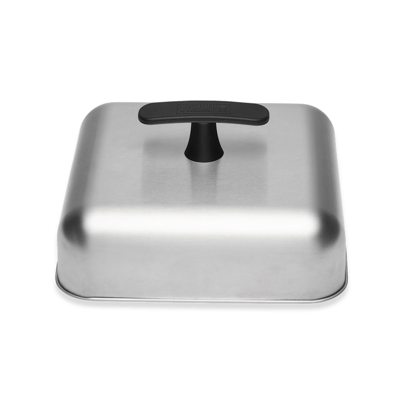 Weber Haube aus Edelstahl mit T-Griff für effizientes Grillen