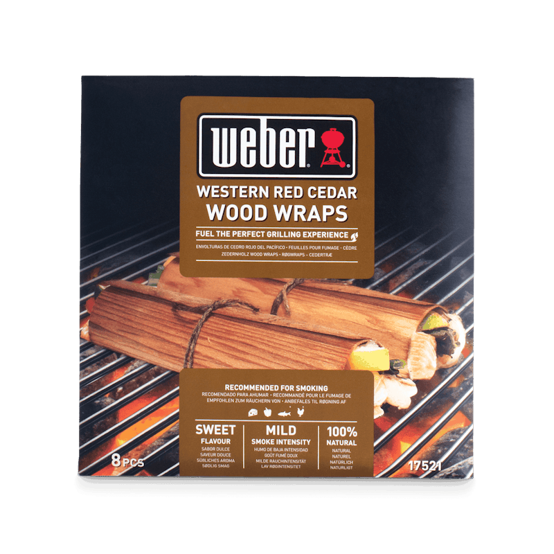 Weber Wood Wraps Verpackung mit Zedernholz für Grillaroma
