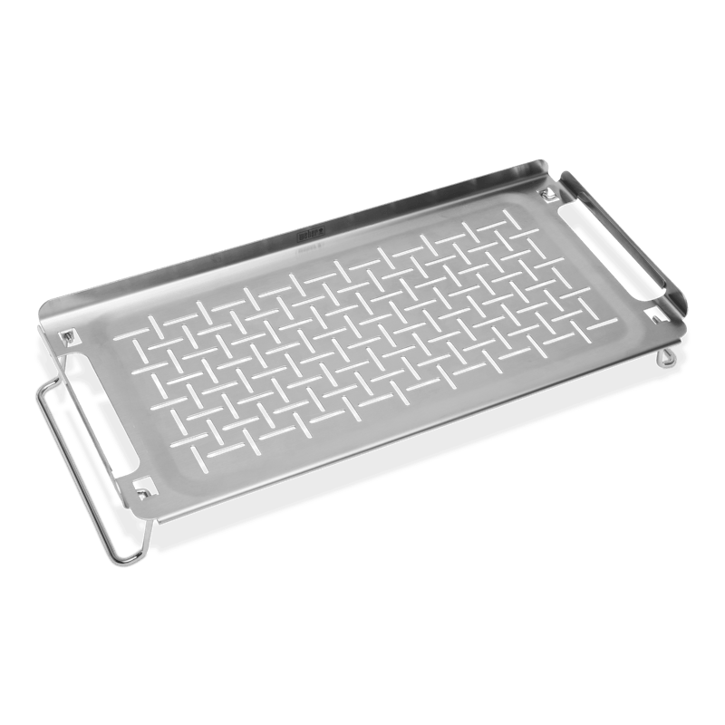 Weber Warmhalterost für Flat Top Grills mit robustem Metall und klappbaren Griffen