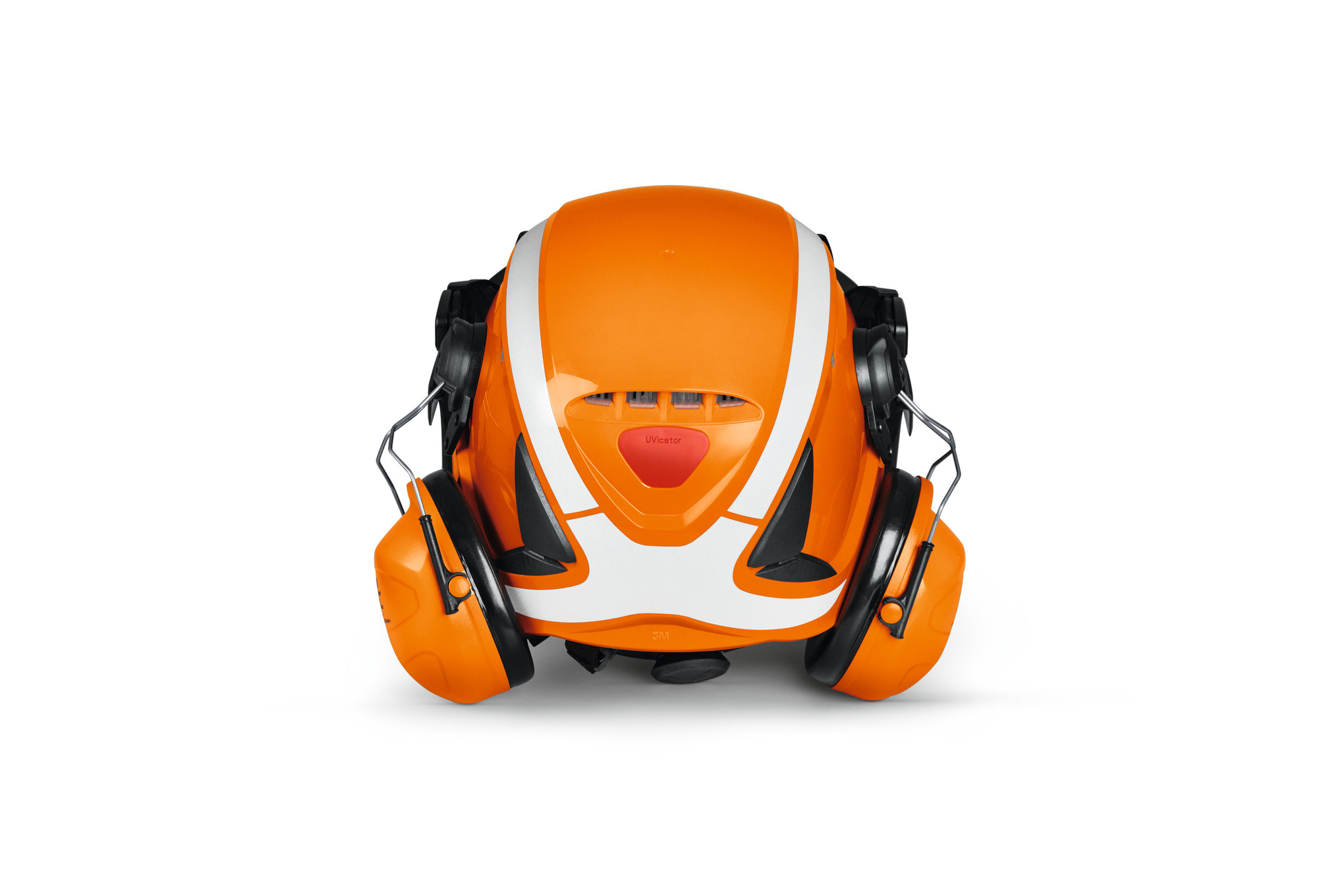 Stihl Helmset ADVANCE X-Climb Nylon in Orange mit Gehörschutz und Magnetverschluss
