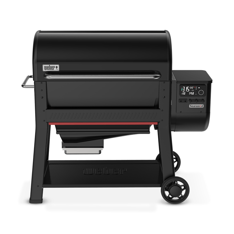 Weber SEARWOOD XL Holzpelletgrill in Schwarz mit digitalem Bedienfeld