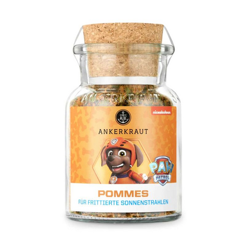 Gewürzglas von Ankerkraut mit Pommes-Gewürzmischung und Korkdeckel