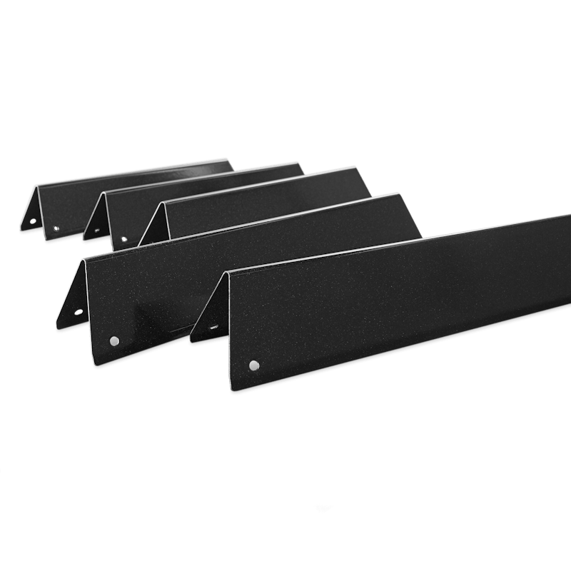 Set von fünf schwarzen porzellanemaillierten Weber Flavorizer Bars für Spirit 300-Serie