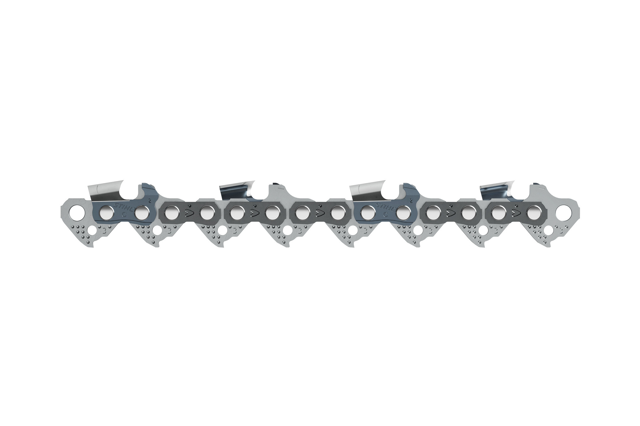 Detailansicht der STIHL Kette 23 RS3 Pro Rapid Super für professionelle Forstwirtschaft
