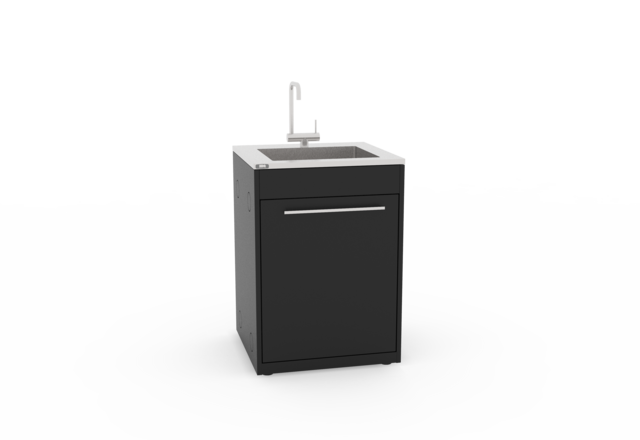 BBQ Kitchen Spülmodul für Outdoorküchen mit schwenkbarer Armatur und Edelstahlspüle