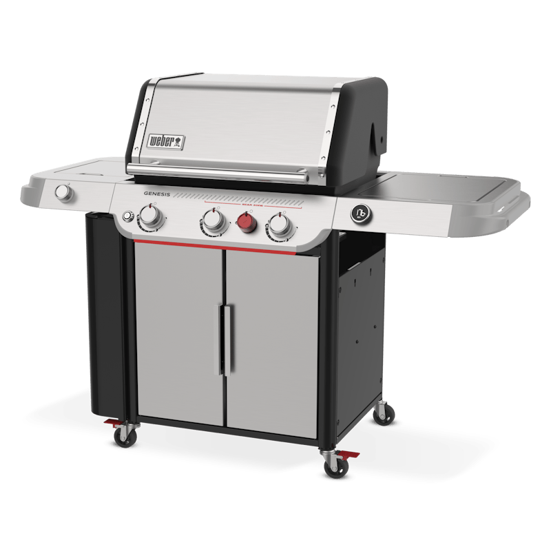 Weber GENESIS SP-335W GBS Gasgrill in Edelstahl mit drei Brennern und Seitenbrenner