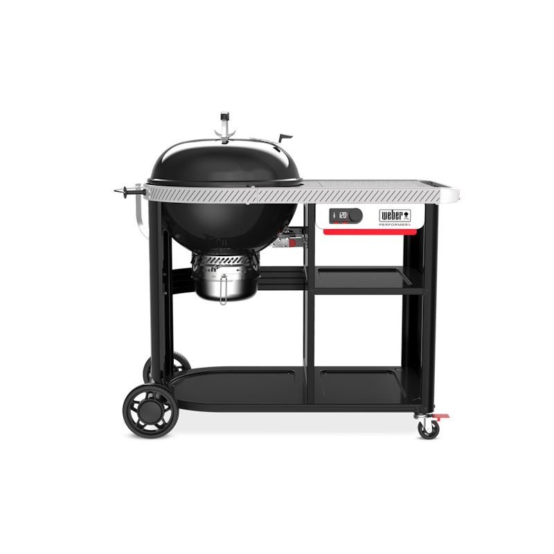 Weber Performer Premium Smart Holzkohlegrill auf Rollwagen mit LCD-Controller
