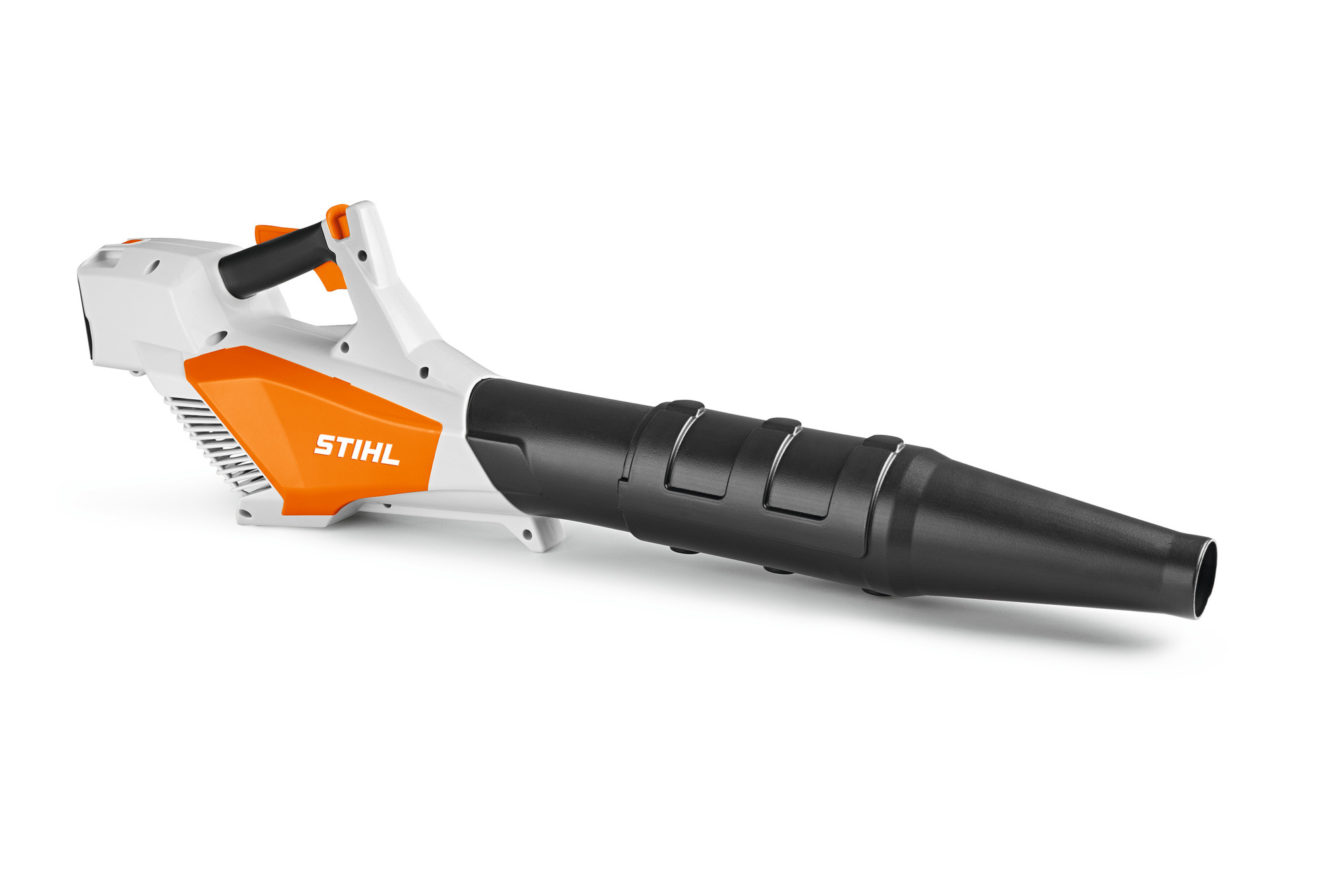 Stihl Spielzeug-Blasgerät für Kinder in Weiß und Orange mit abnehmbarem Blasrohr
