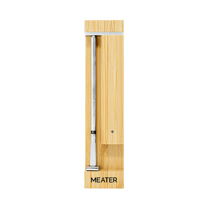 MEATER Pro smartes Kochthermometer in einer Holzaufbewahrungsbox