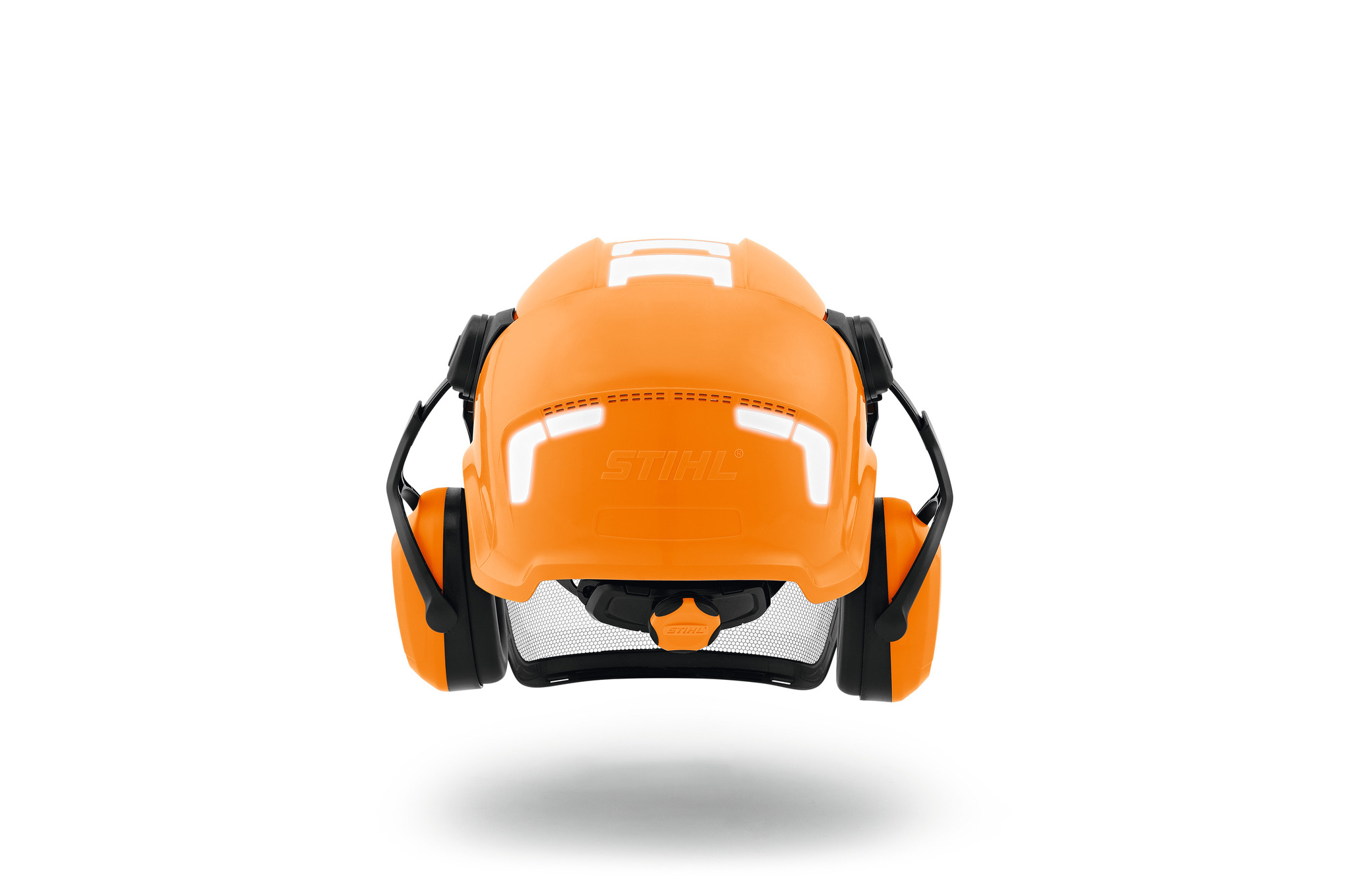 STIHL Helmset ADVANCE X-Vent in Orange mit Visier und Gehörschutz