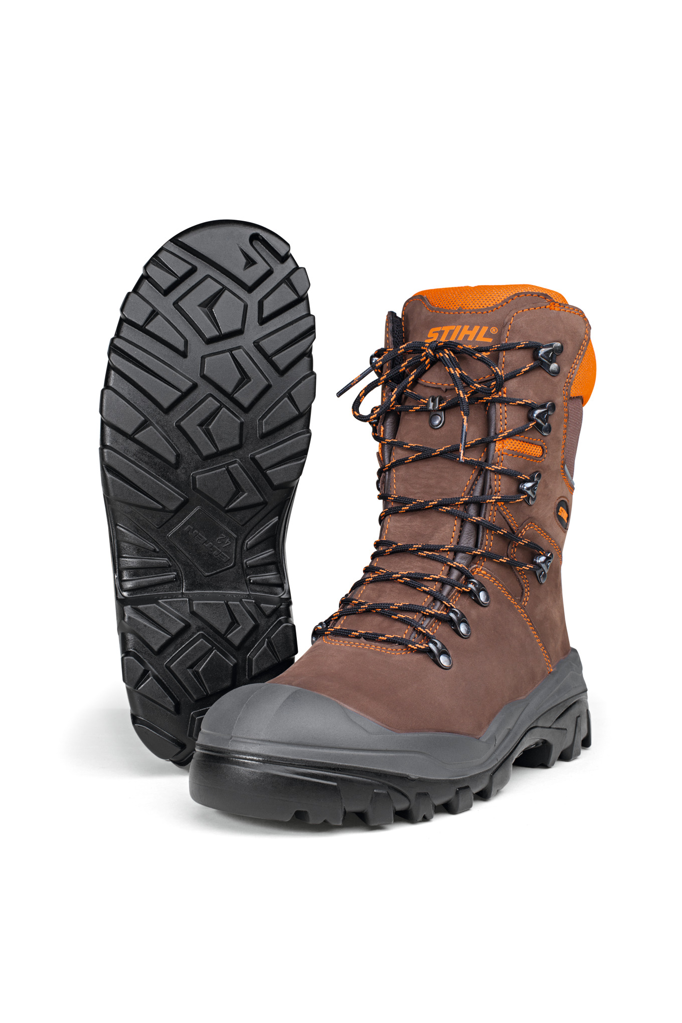 STIHL MS-Lederstiefel DYNAMIC S3 Gr 40 mit Sicherheitsfeatures und robustem Design