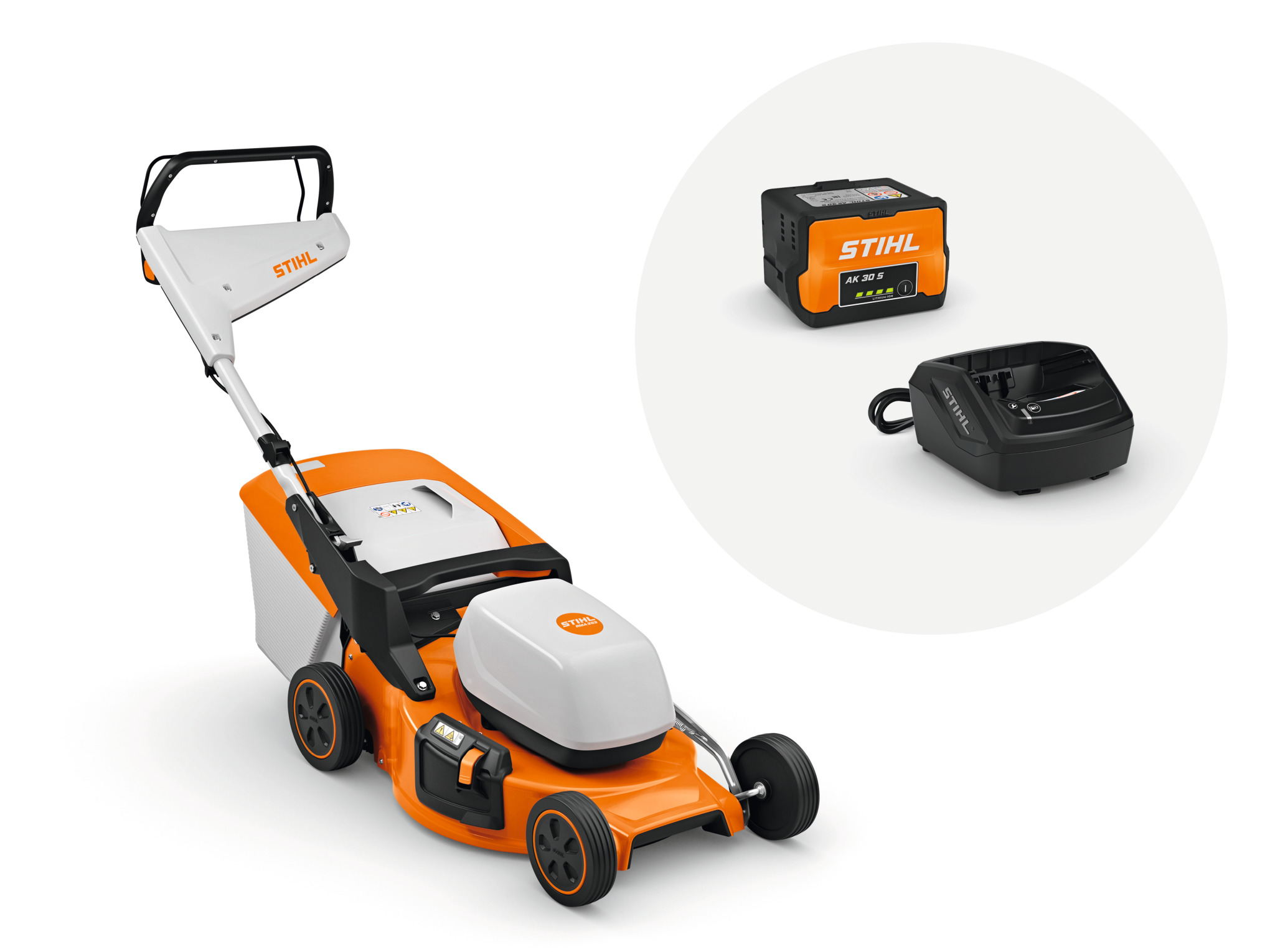 STIHL Akku-Rasenmäher RMA 253 mit abnehmbarem Akku und Ladegerät