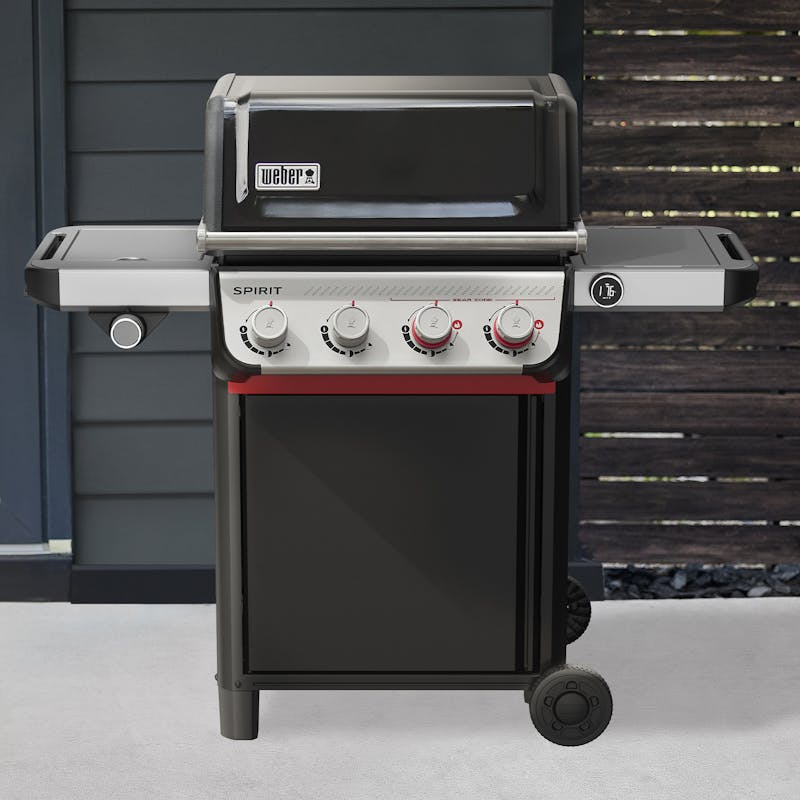 Weber SPIRIT EX-435 smart gas grill with four burners, Sear Zone, side burner, and digital thermometer