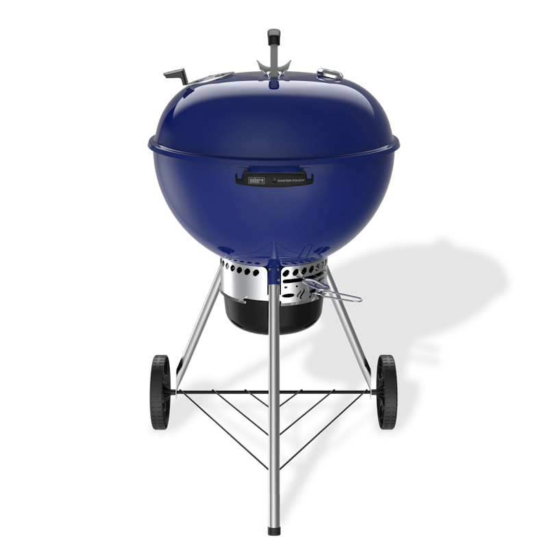 Weber Master-Touch GBS 5755 Holzkohlegrill in Ocean Blue mit Thermometer und Edelstahlrost