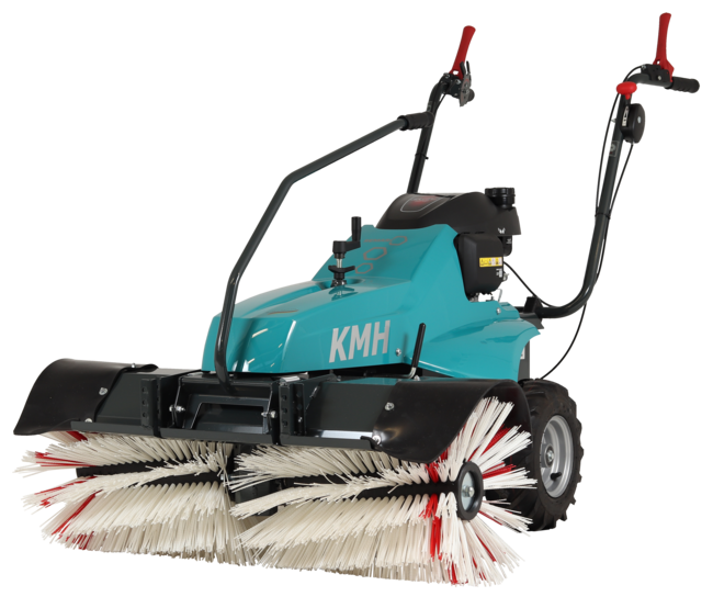 Türkise Remarc KM 100 H 350 Ø Bürste Kehrmaschine mit robusten Bürsten und hydrostatischem Antrieb