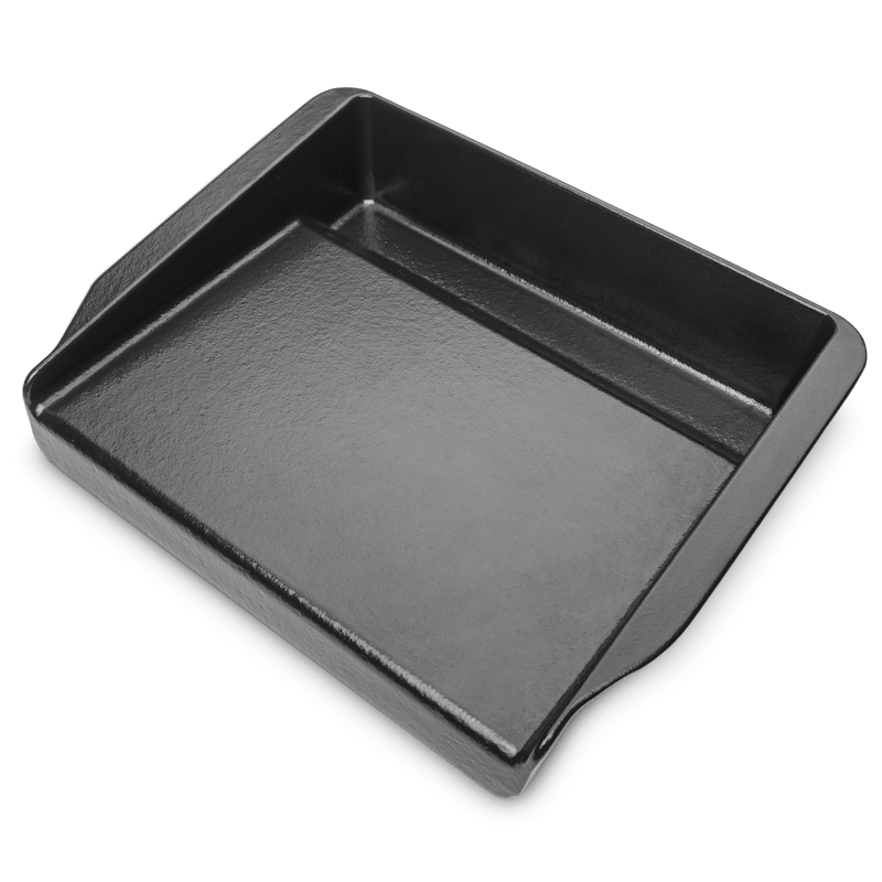 Weber Grillplatte für Pulse 1000 und 2000 in dunkelgrau mit glatter Oberfläche
