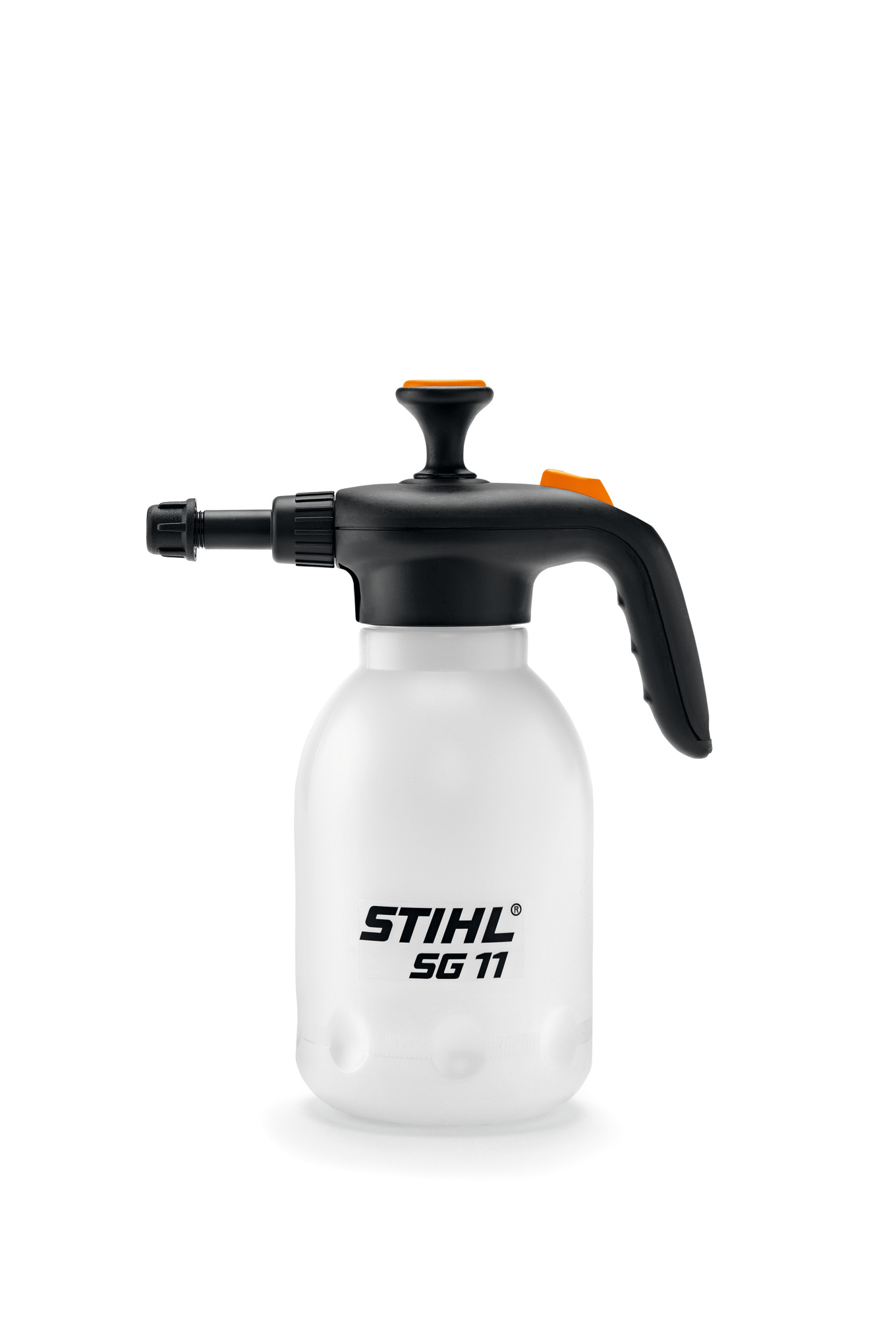 STIHL SG 11 Handspritzgerät auf weißem Hintergrund für Gartenpflege