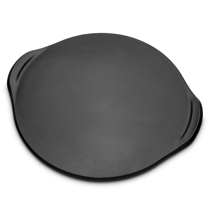 Runder Weber Pizzastein für Grill, Durchmesser 46,4 cm, schwarz