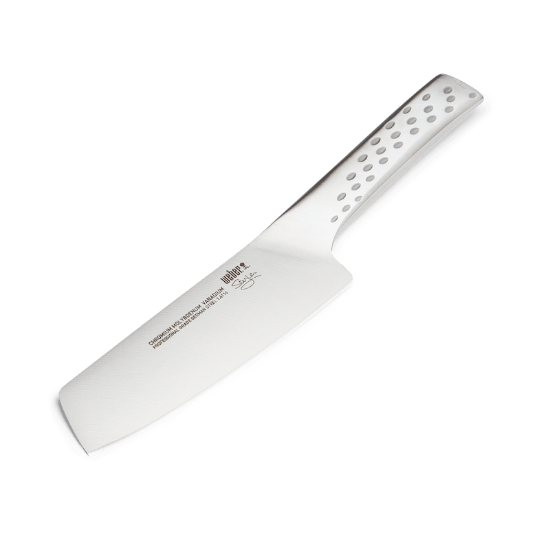 Deluxe Gemüsemesser mit Edelstahlklinge und schwarzem Griff
